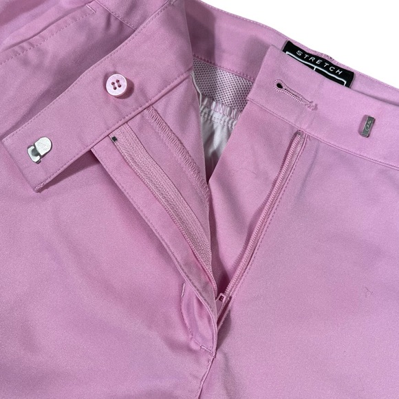 Adidas size 28 stretch light pink capri pants, almost dressy type pants like new - Picture 6 of 16